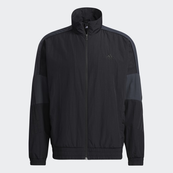 adidas Sportswear Loose Fit Woven Track Top - Black | adidas India