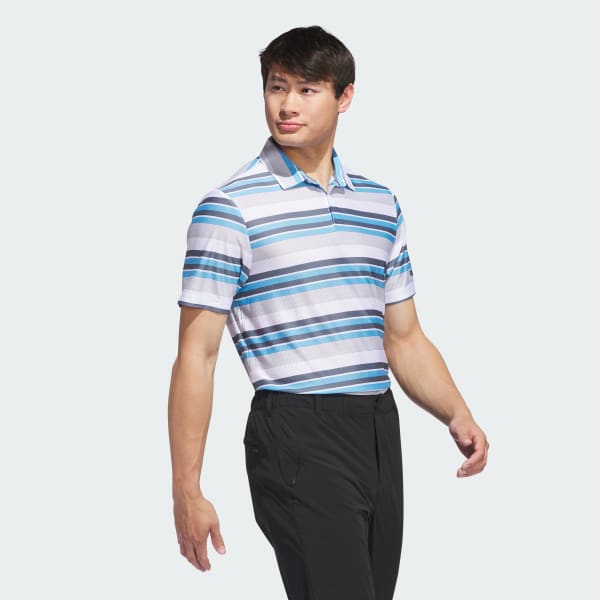 Blue Ultimate365 HEAT.RDY Stripe Polo Shirt