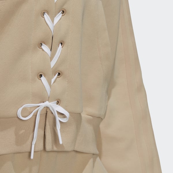 Beige Always Original Laced Hoodie VD763