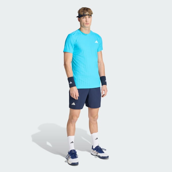 tyrkysová TRIČKO TENNIS CLIMACOOL+ AIRCHILL FREELIFT T-SHIRT