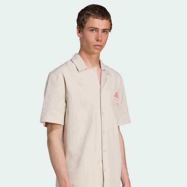 Beige Mercedes - AMG Petronas Formula One Team Summer Hemd