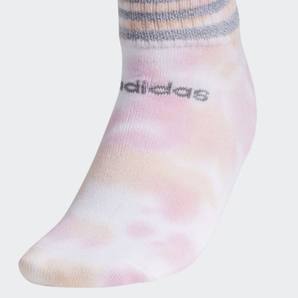 adidas 3-Stripes Color Wash Low-Cut Socks 3 Pairs - Pink | Women's ...