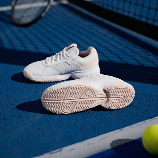 White Courtflash Tennis Shoes Kids