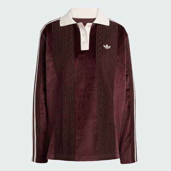 バーガンディ adidas Originals ウィンターライズド 長袖 サッカージャージ