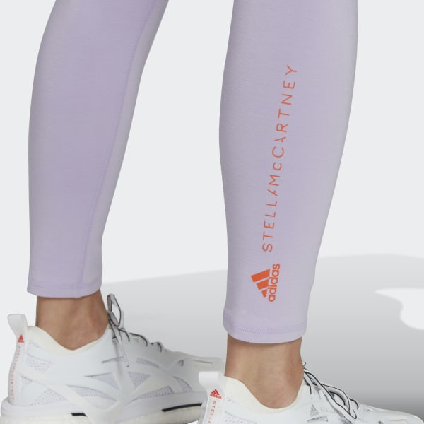 Lila adidas by Stella McCartney Yoga 7/8-Leggings