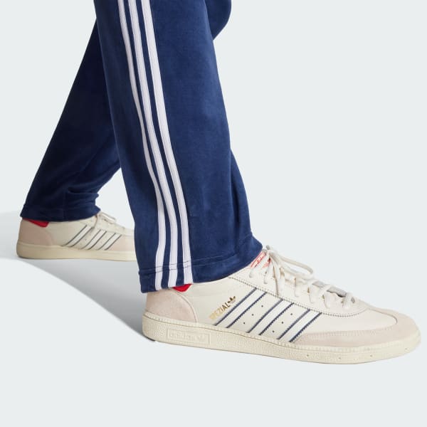 adidas SST Adicolor Velour Track Pants - Blue | Free