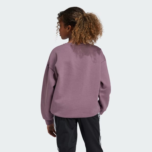 Purple Boyfriend Crew Sweatshirt