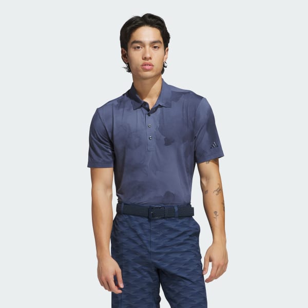 Blue Ultimate365 Printed Cool Feeling Tour Polo Shirt