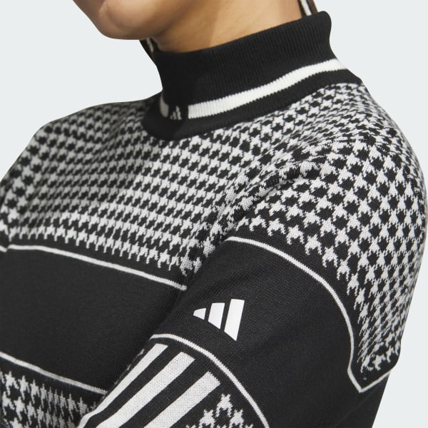アディダス 【ゴルフ】PRIMEKNIT ハウンドトゥース モックネック