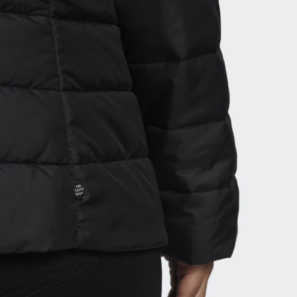 Sort Hooded Premium Slim Plus Size jakke TB105