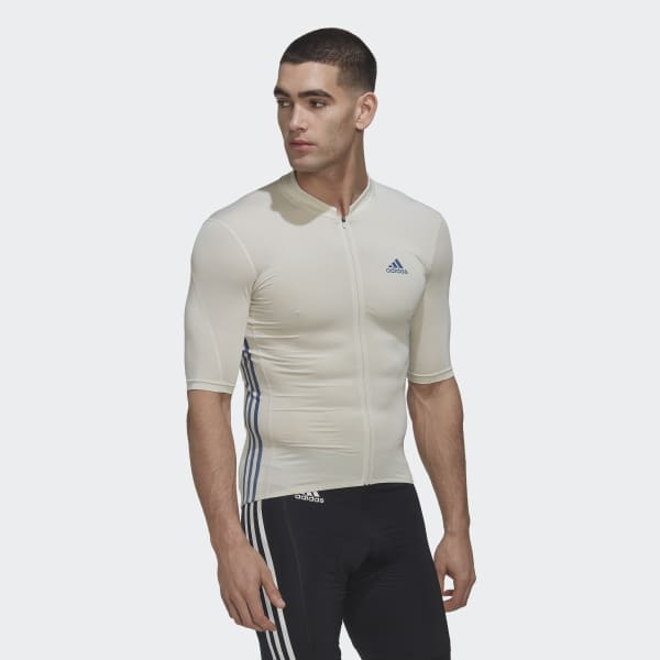 Beige Maillot - Polo de Ciclismo Manga Corta 03191
