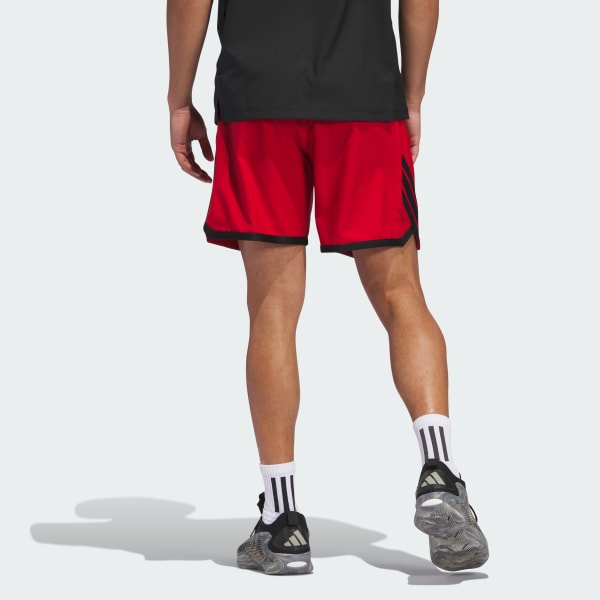 สีแดง กางเกงขาสั้น adidas Crazy Lite