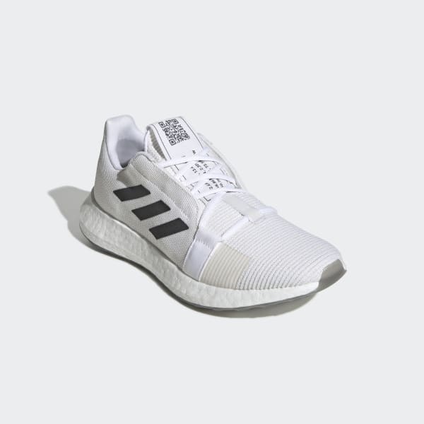 adidas white and black running shoes