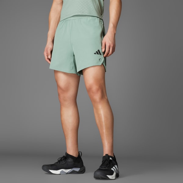 Grun Power 3-Streifen Shorts