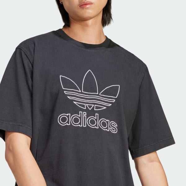 Camiseta Adicolor Outline Trefoil Negro adidas adidas Espana