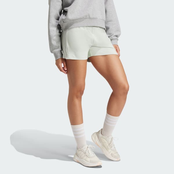 Groen Essentials Slim 3-Stripes Short