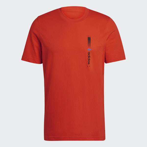 Rojo Remera Estampada Symbol JJT42