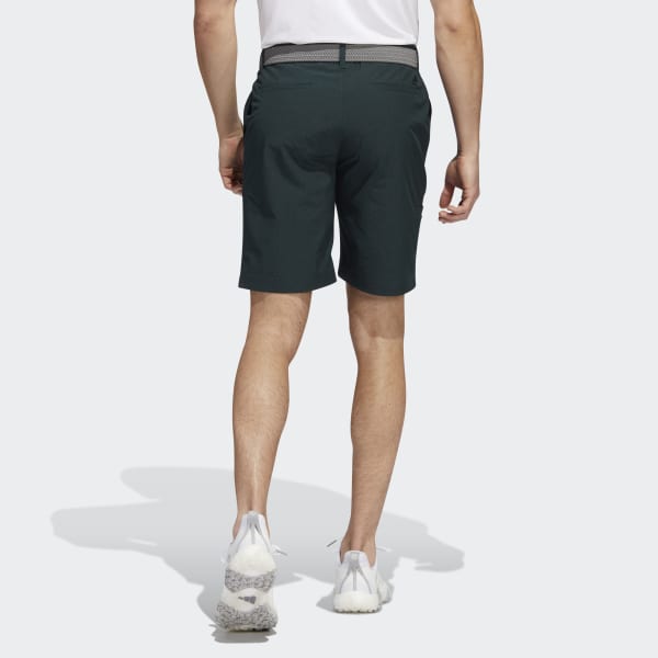 Green Textured 9-Inch Shorts P1996
