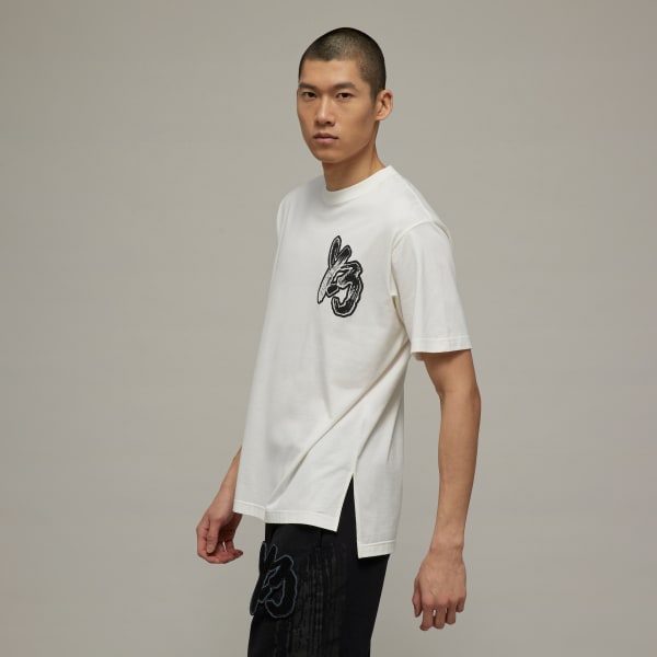 Vit Y-3 Brushstroke Graphic Short Sleeve Tee