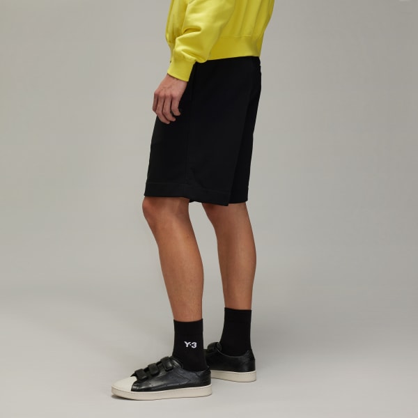 Schwarz Y-3 French Terry Shorts