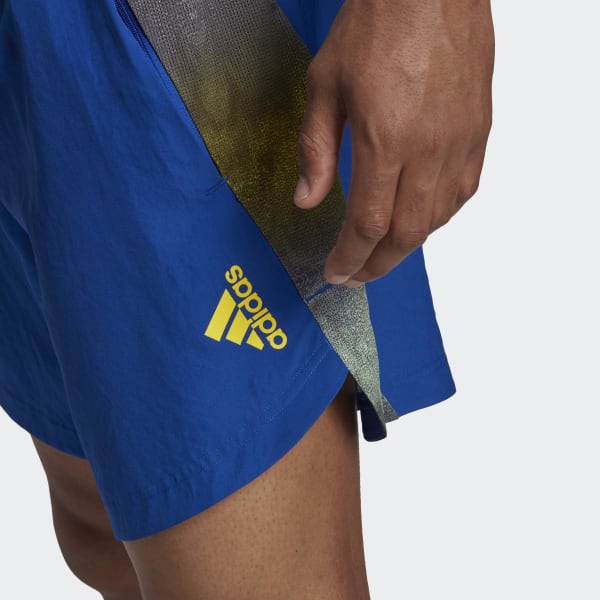 Niebieski Designed for Movement AEROREADY HIIT Graphic Training Shorts UU682