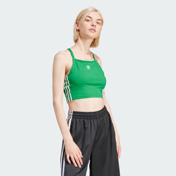 Green Top Adicolor Women\'s | adidas 3-Stripes Lifestyle - US | Crop adidas