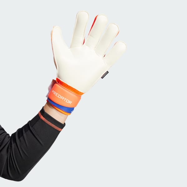สีน้ำเงิน ถุงมือผู้รักษาประตูสำหรับแข่งขัน Predator Fingersave
