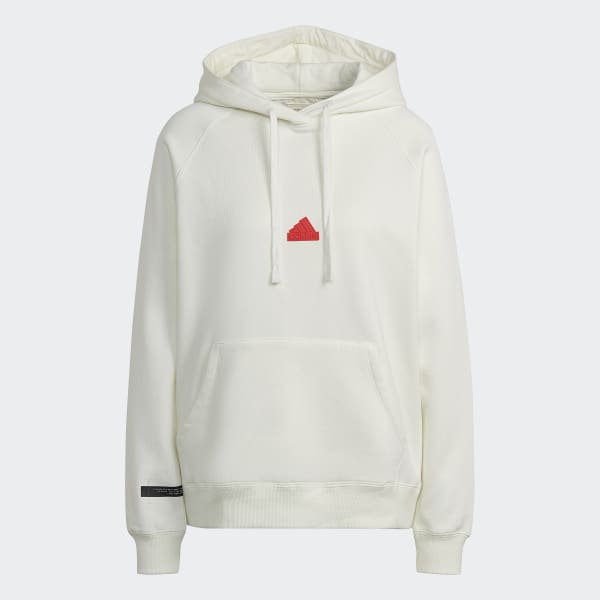 White Oversized Hoodie HQ512
