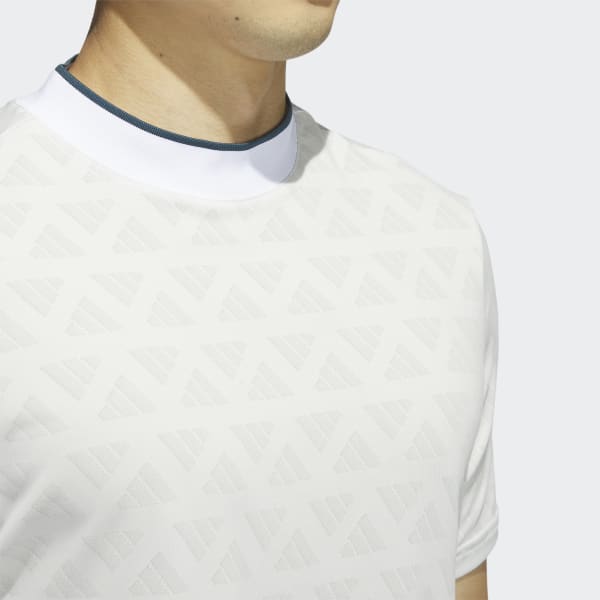 adidas Adi Jacquard Mock Golf Polo Shirt Grey adidas Singapore