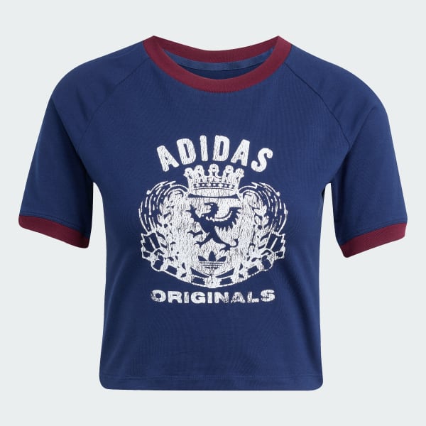 Blauw Graphic Crest Baby T-shirt