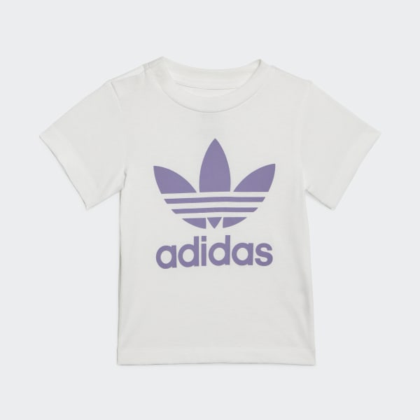 Pourpre Ensemble t-shirt et short Trefoil