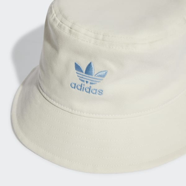 Weiss Trefoil Monogram Stoffhut