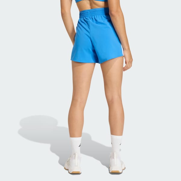 Blue Workout Essentials 3-Stripes Woven Shorts