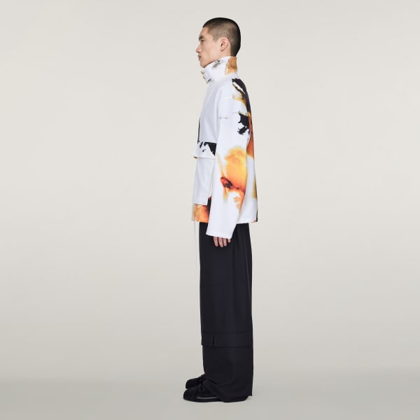 Beyaz Y-3 AOP Sport Uniform Antrenör Ceketi