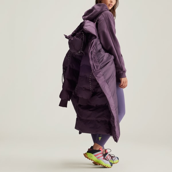 adidas by Stella McCartney Long Padded Winter Jacket - Red