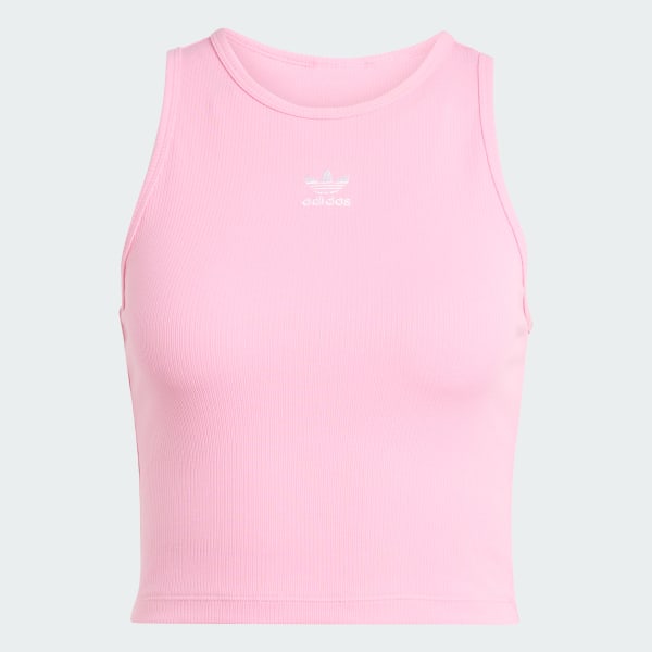 Rosa Camiseta sin mangas Essentials Ribbed