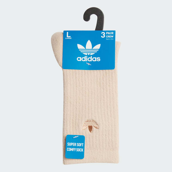 Adidas originals solid crew 3 pack socks discount