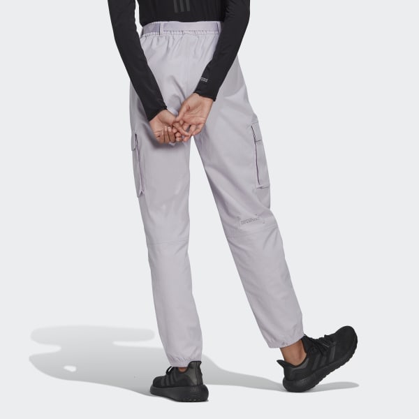 Purple Cargo Tracksuit Bottoms L4292