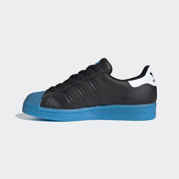 superstar slip on Cyan