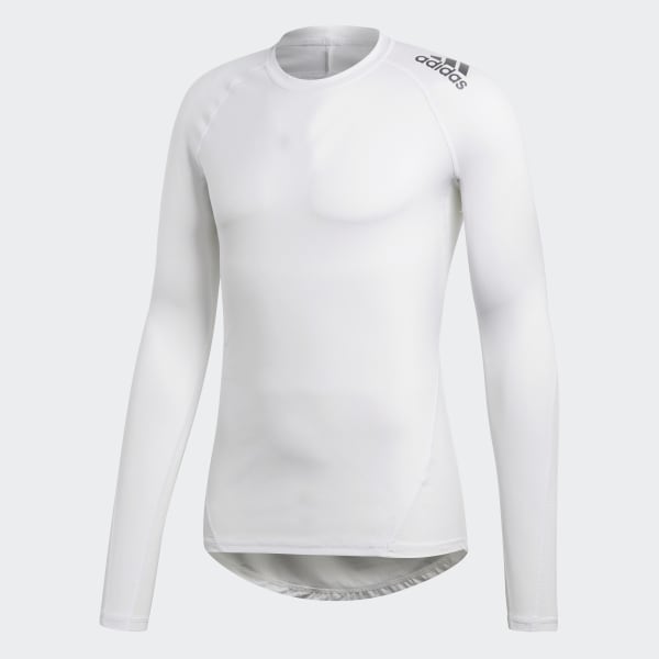 adidas long sleeve top white
