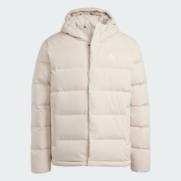 Beige Doudoune à capuche Helionic