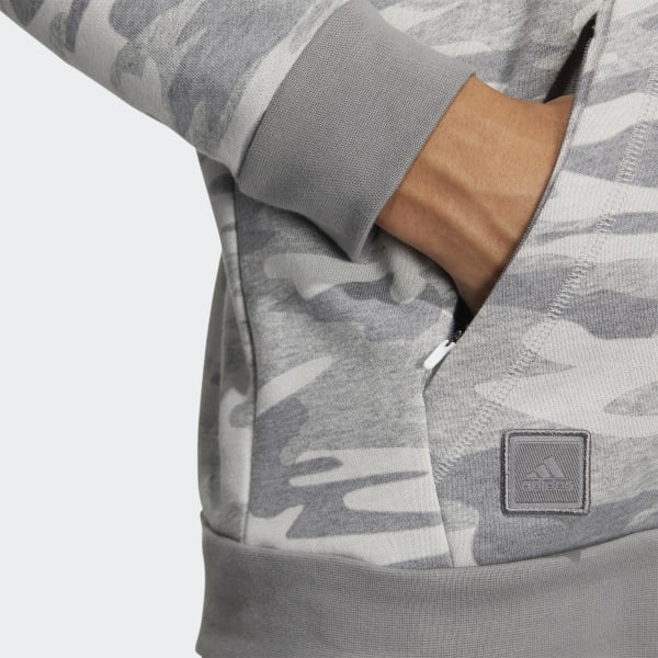 Siva Mikina s kapucňou Go-To Camouflage KP965