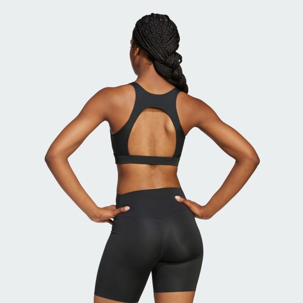 Preto Top Esportivo Suporte Médio Powerimpact HIIT Training