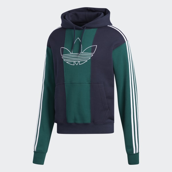 adidas blue and green hoodie