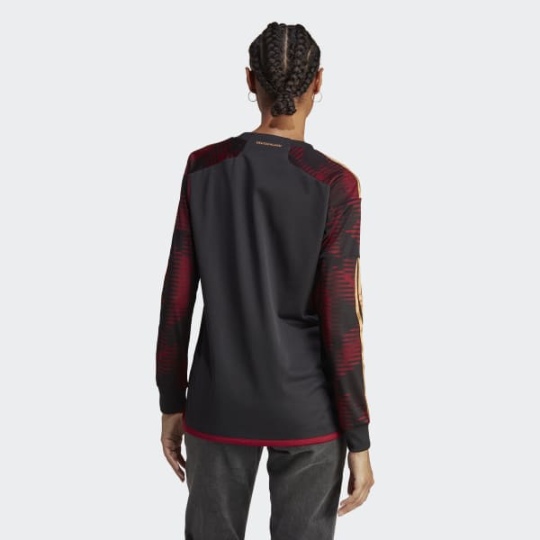 Zwart Duitsland 22 Uitshirt met Lange Mouwen ZR782