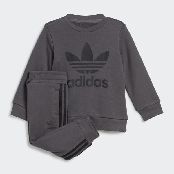 Ensemble best sale gris adidas