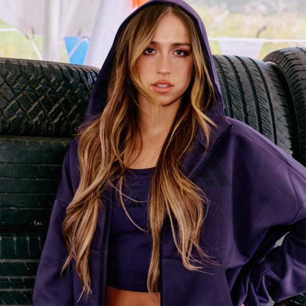 Chaqueta con capucha adidas Violeta adidas adidas España