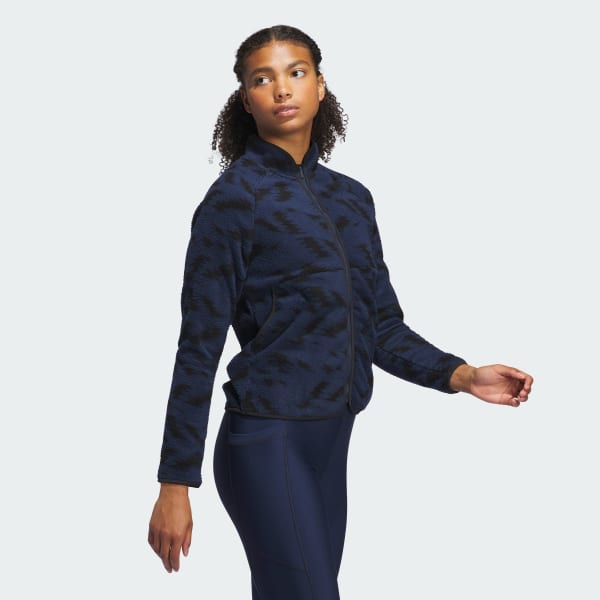 adidas Ultimate365 Printed Fleece Jacket Blue adidas Ireland