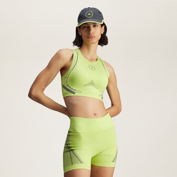 Yesil adidas by Stella McCartney TruePace Running Crop Üst