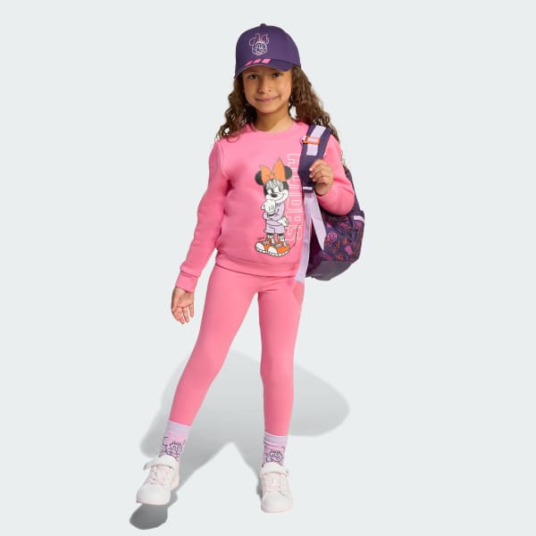 Rosa Sudadera adidas Disney Minnie Mouse Cuello Redondo Kids